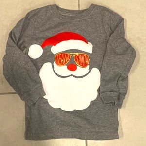 Carters Team Santa long sleeve shirt 4T